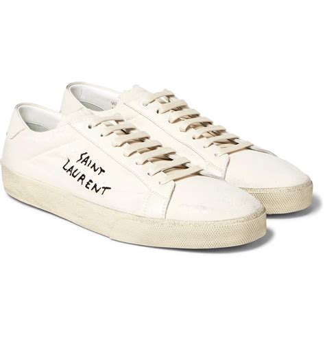 ysl white sneakers men|YSL sneakers price.